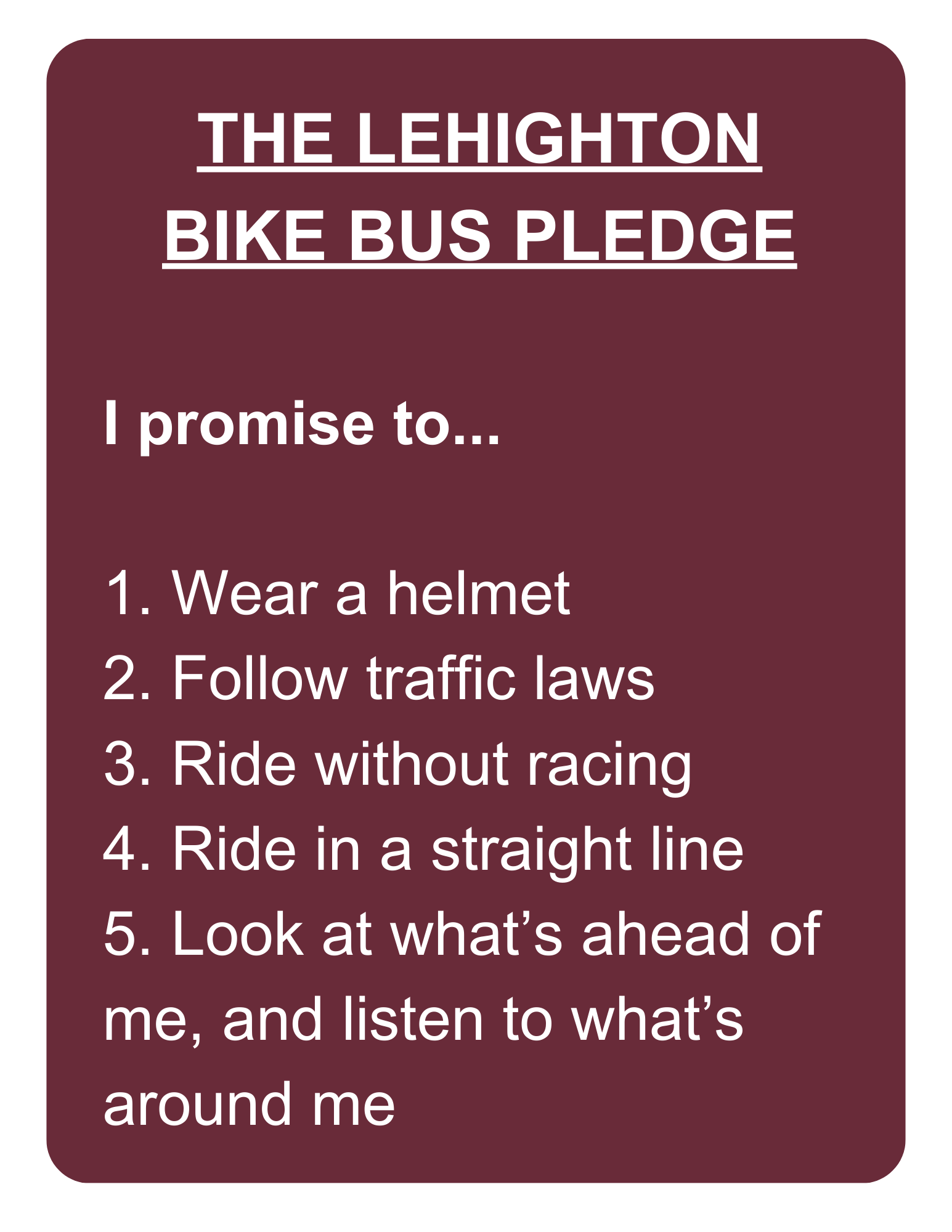 pledge